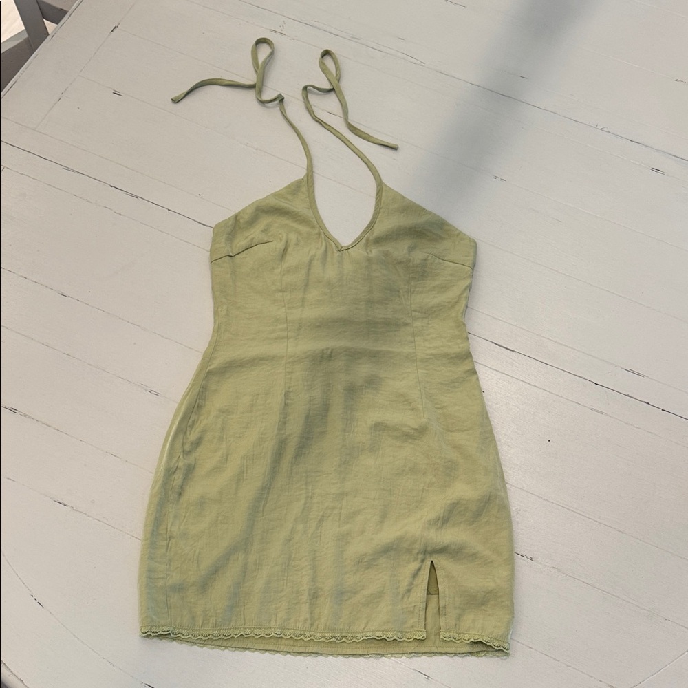 Princess Polly Sage Green  dress